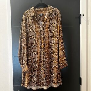 Karen Kane Snakeskin Midi Top